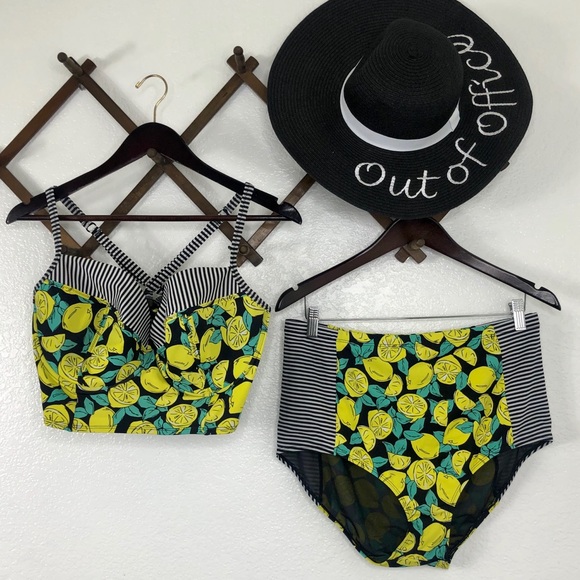 Torrid | Striped& Lemon Bikini - Picture 2 of 11